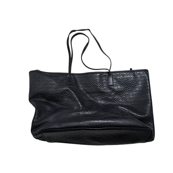 Kate Spade Purse New York Penn Place Margareta Black Tote Bag Embossed Leather - Picture 10 of 12